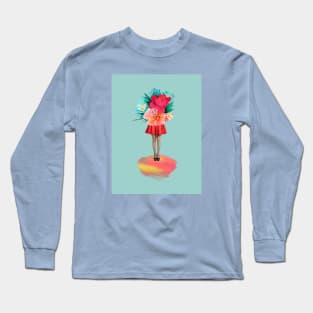 The floral girl Long Sleeve T-Shirt